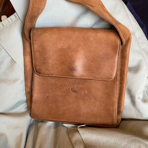 G.H. Bass & Co. Tan Leather Messenger Bag